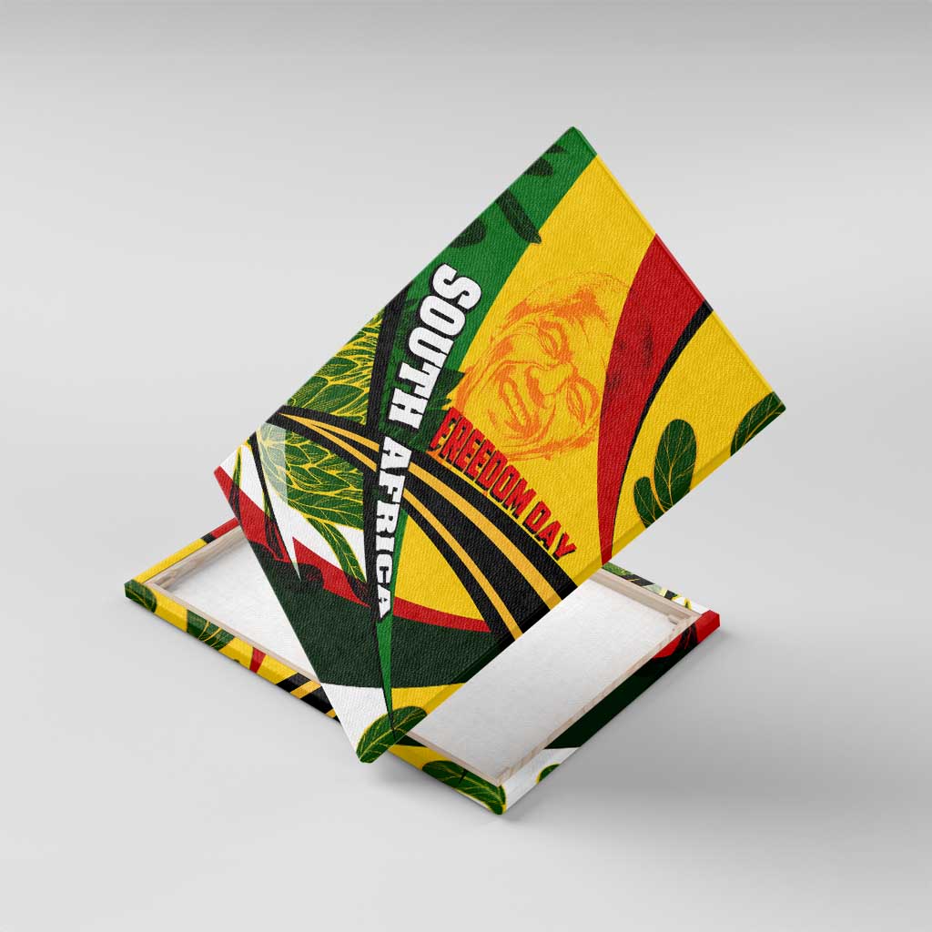 South Africa Freedom Day Mandela Canvas Wall Art National Pride Protea Flower
