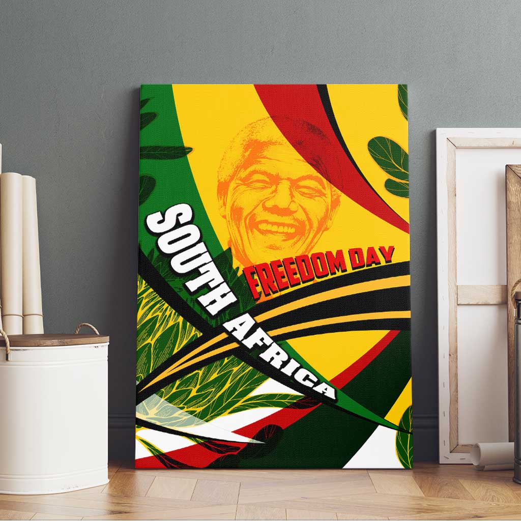 South Africa Freedom Day Mandela Canvas Wall Art National Pride Protea Flower