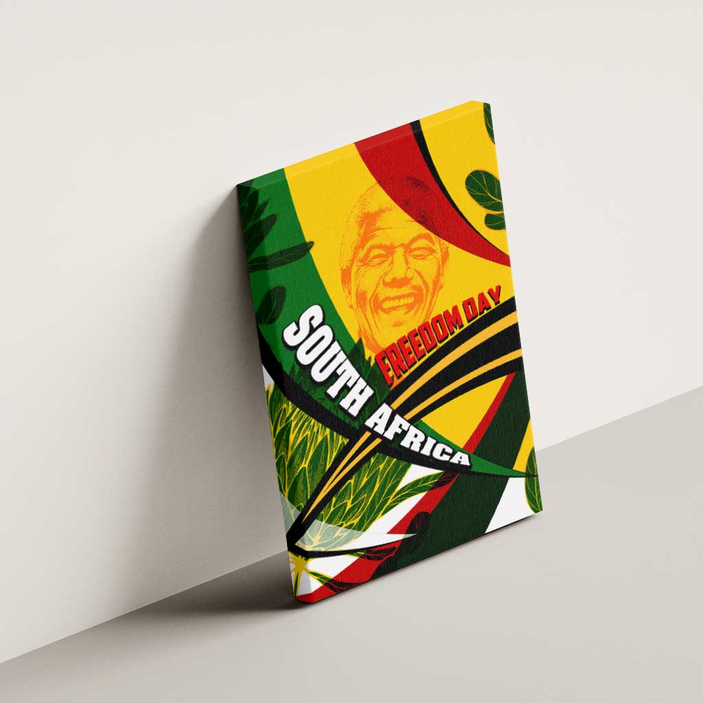South Africa Freedom Day Mandela Canvas Wall Art National Pride Protea Flower