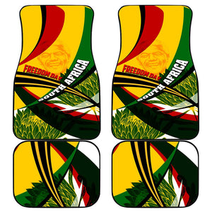 South Africa Freedom Day Mandela Car Mats National Pride Protea Flower
