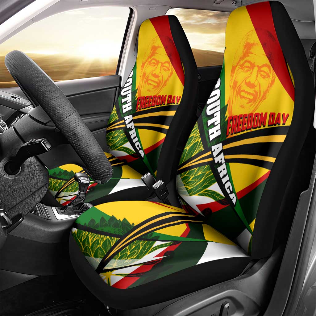 South Africa Freedom Day Mandela Car Seat Cover National Pride Protea Flower