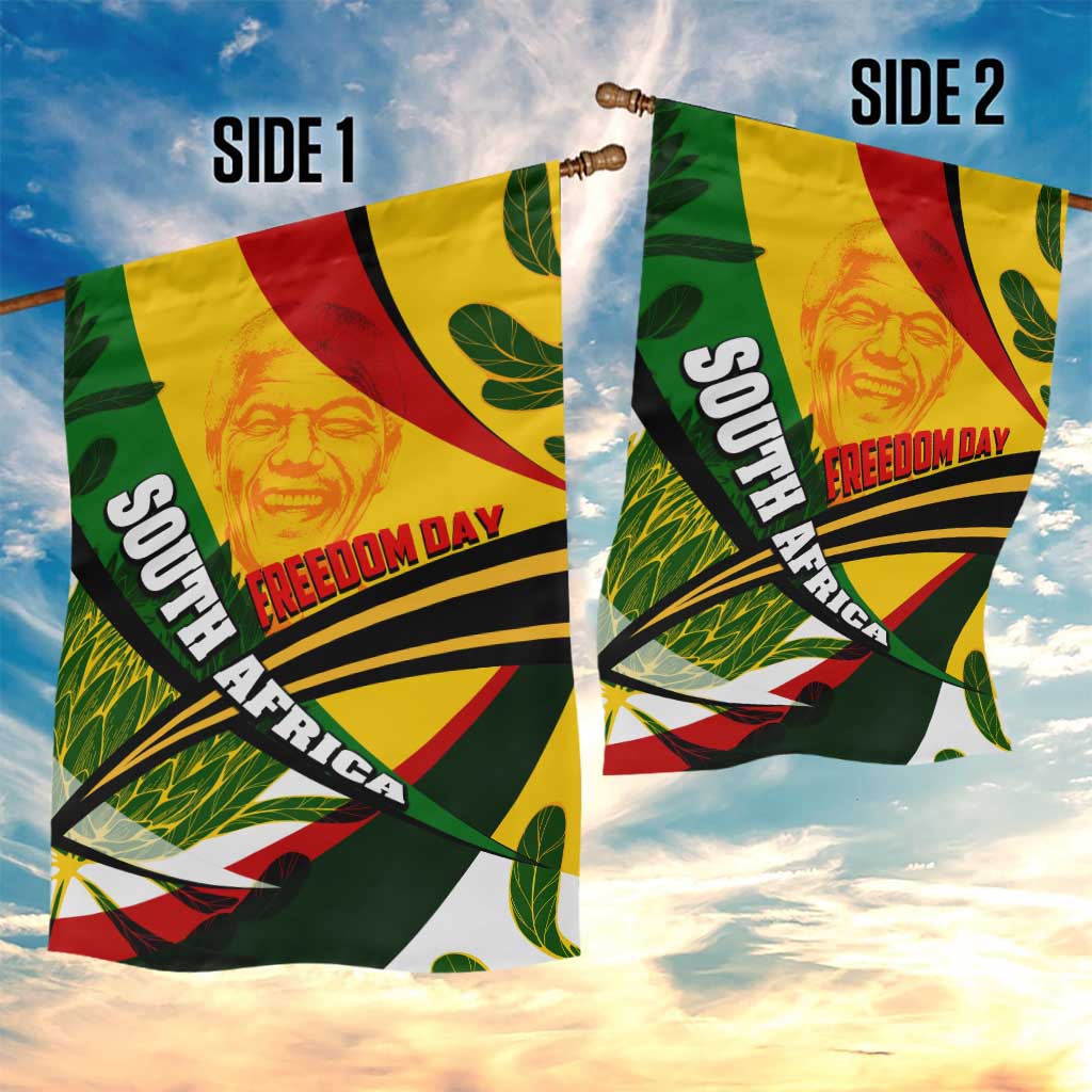 South Africa Freedom Day Mandela Garden Flag National Pride Protea Flower