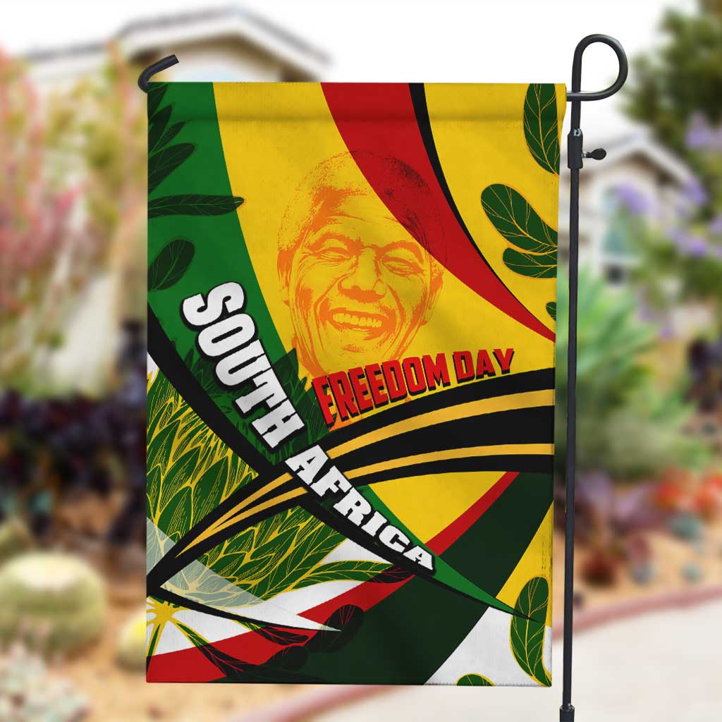 South Africa Freedom Day Mandela Garden Flag National Pride Protea Flower