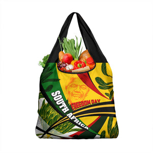 South Africa Freedom Day Mandela Grocery Bag National Pride Protea Flower