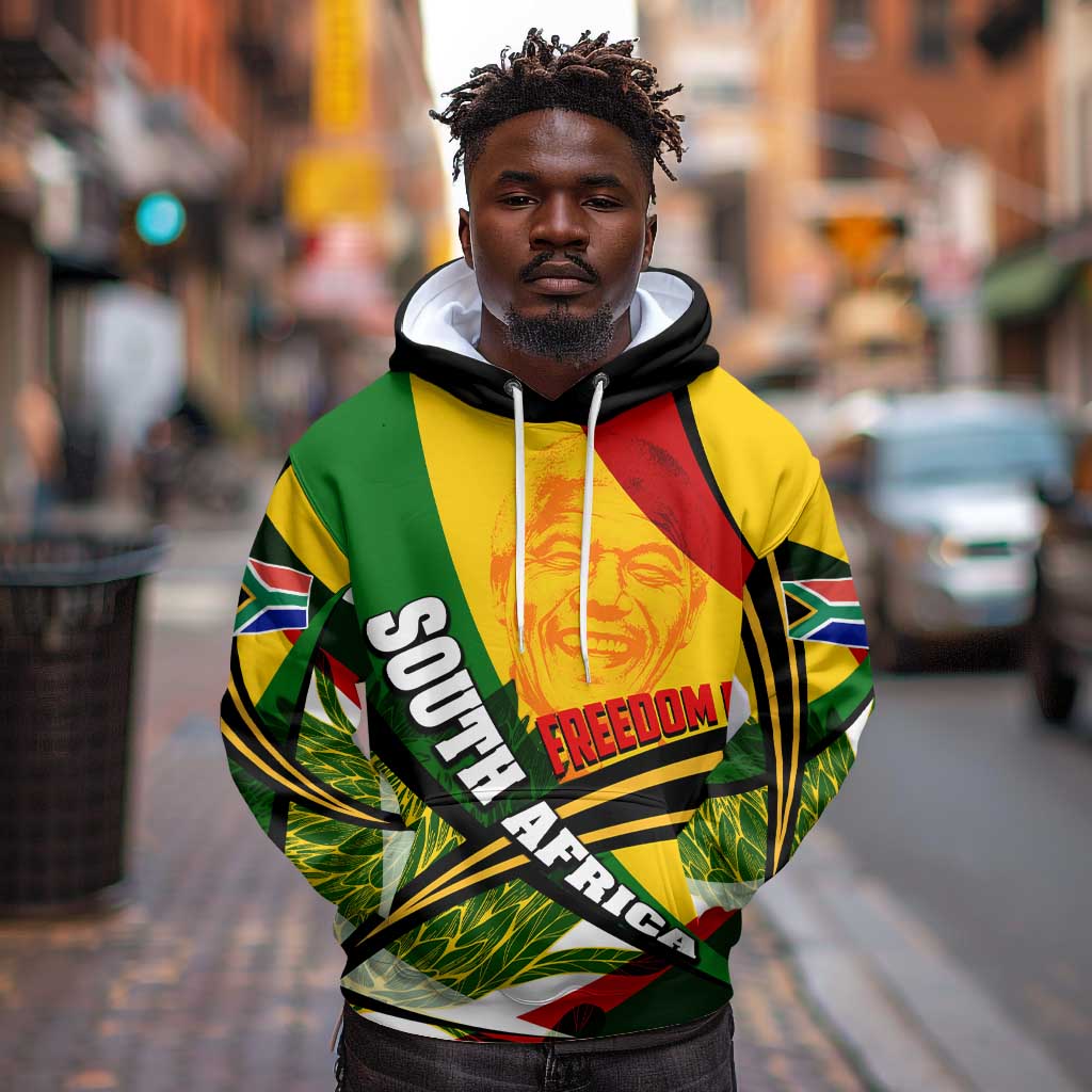 South Africa Freedom Day Mandela Hoodie National Pride Protea Flower