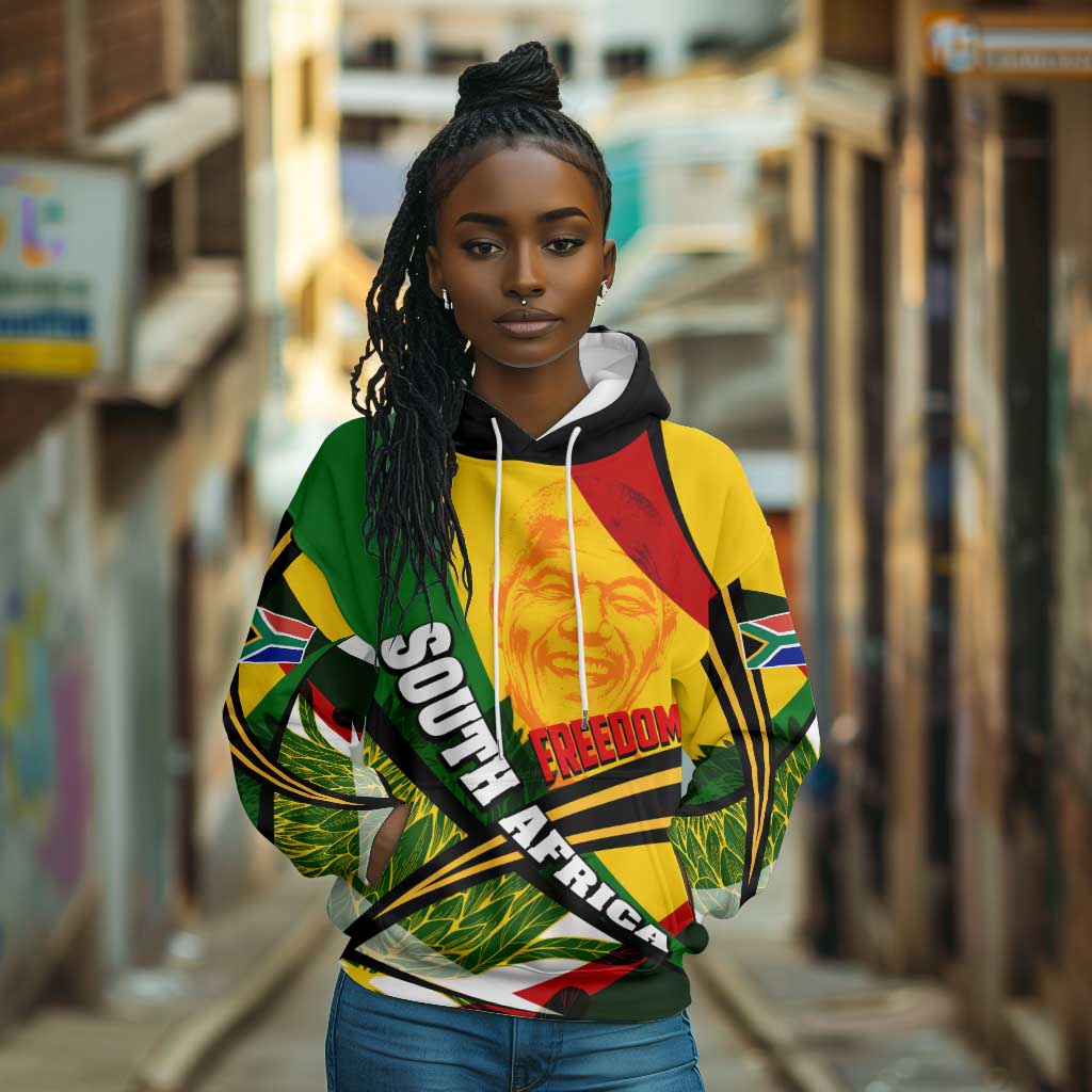 South Africa Freedom Day Mandela Hoodie National Pride Protea Flower