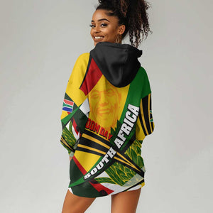 South Africa Freedom Day Mandela Hoodie Dress National Pride Protea Flower