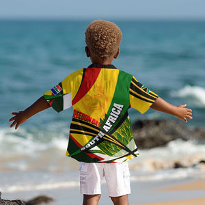 South Africa Freedom Day Mandela Kid Hawaiian Shirt National Pride Protea Flower