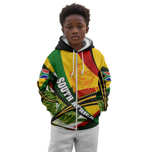 South Africa Freedom Day Mandela Kid Hoodie National Pride Protea Flower