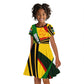 South Africa Freedom Day Mandela Kid Short Sleeve Dress National Pride Protea Flower