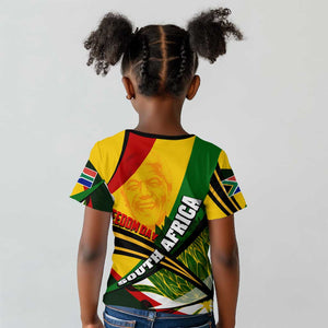 South Africa Freedom Day Mandela Kid T shirt National Pride Protea Flower