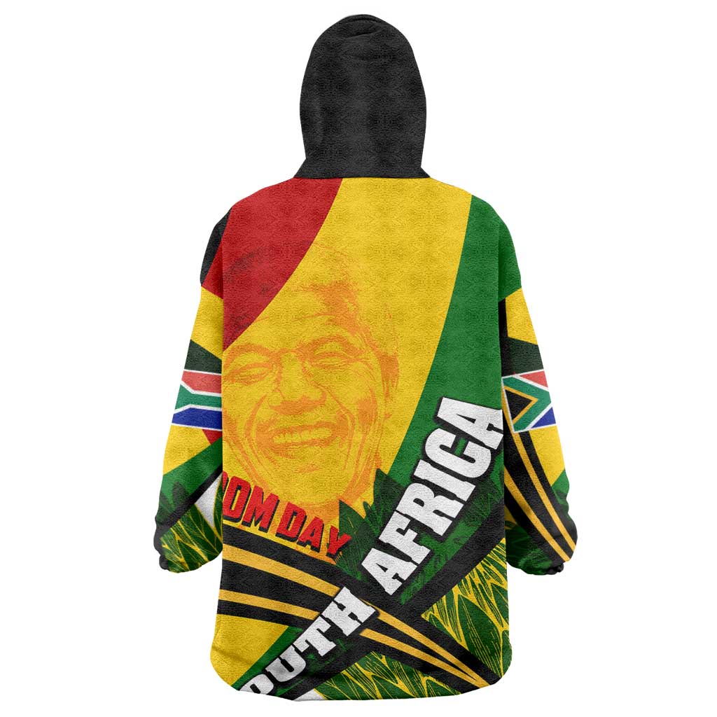 South Africa Freedom Day Mandela Kid Wearable Blanket Hoodie National Pride Protea Flower