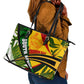 South Africa Freedom Day Mandela Leather Tote Bag National Pride Protea Flower