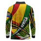 South Africa Freedom Day Mandela Long Sleeve Polo Shirt National Pride Protea Flower