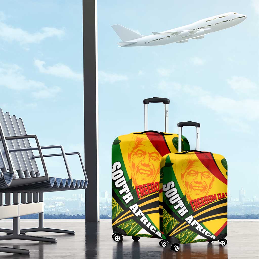 South Africa Freedom Day Mandela Luggage Cover National Pride Protea Flower