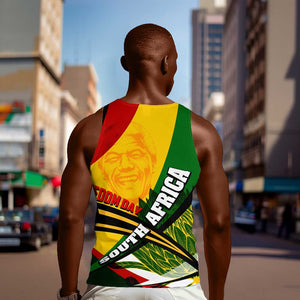 South Africa Freedom Day Mandela Men Tank Top National Pride Protea Flower