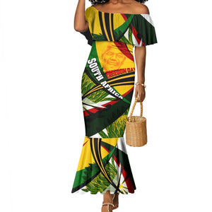 South Africa Freedom Day Mandela Mermaid Dress National Pride Protea Flower