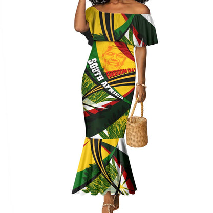 South Africa Freedom Day Mandela Mermaid Dress National Pride Protea Flower