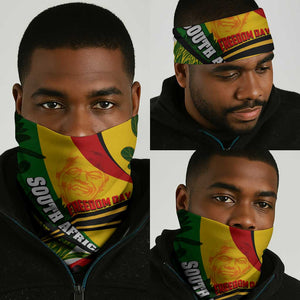 South Africa Freedom Day Mandela Neck Gaiter National Pride Protea Flower DT02