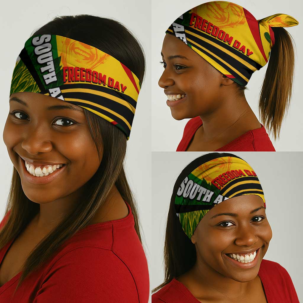 South Africa Freedom Day Mandela Neck Gaiter National Pride Protea Flower DT02