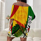 South Africa Freedom Day Mandela Off Shoulder Short Dress National Pride Protea Flower