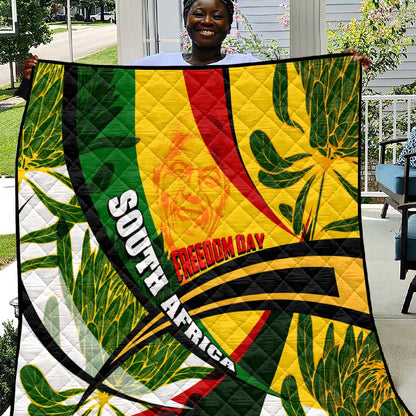 South Africa Freedom Day Mandela Quilt National Pride Protea Flower