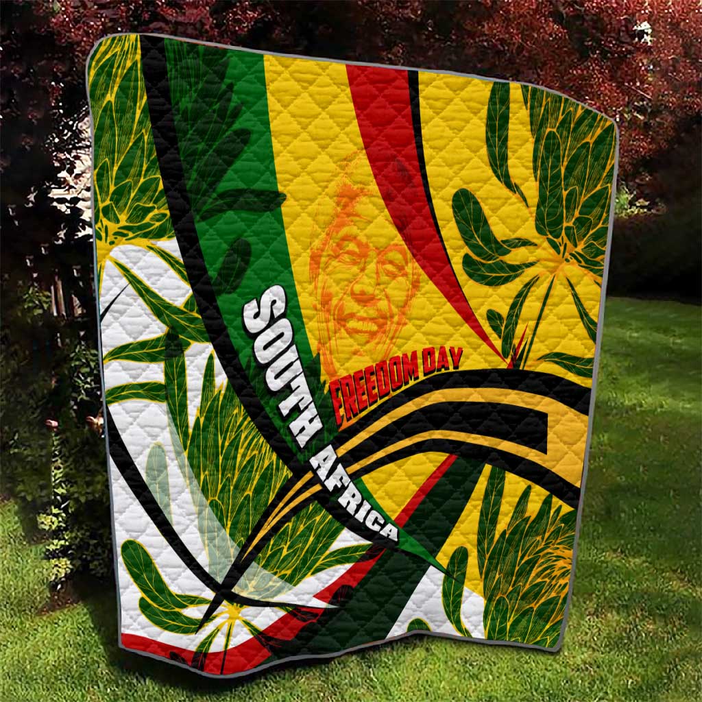 South Africa Freedom Day Mandela Quilt National Pride Protea Flower