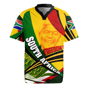 South Africa Freedom Day Mandela Rugby Jersey National Pride Protea Flower