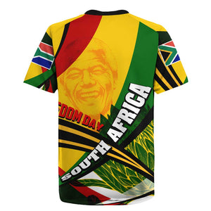 South Africa Freedom Day Mandela Rugby Jersey National Pride Protea Flower