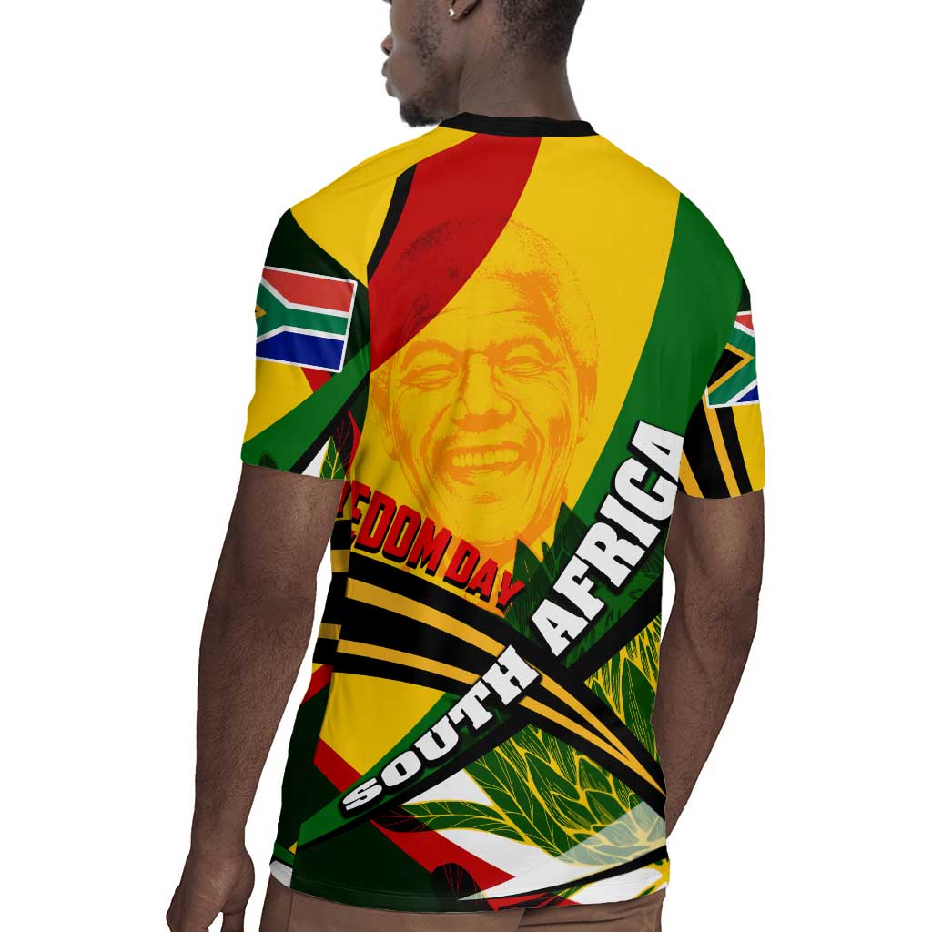 South Africa Freedom Day Mandela Rugby Jersey National Pride Protea Flower