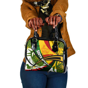 South Africa Freedom Day Mandela Shoulder Handbag National Pride Protea Flower