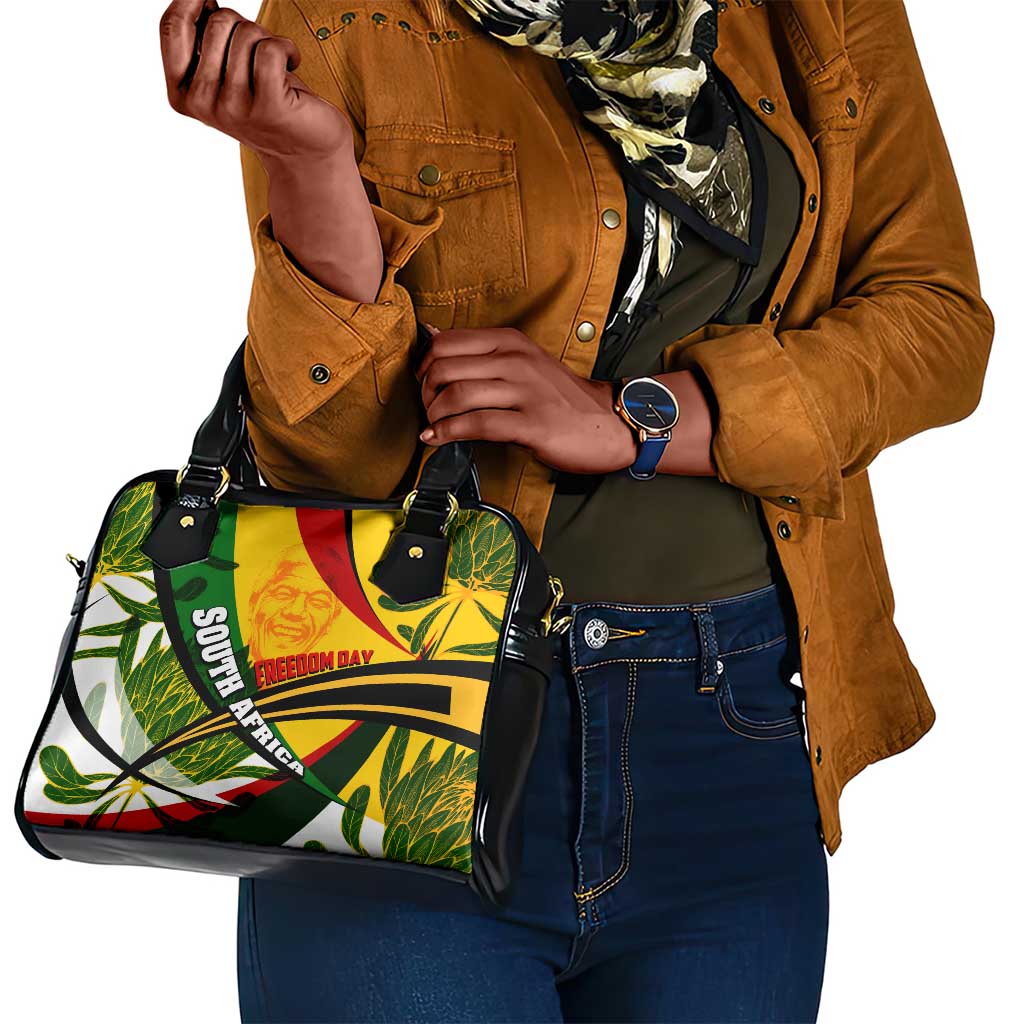 South Africa Freedom Day Mandela Shoulder Handbag National Pride Protea Flower
