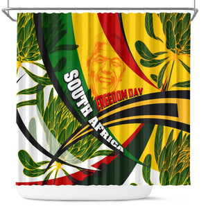 South Africa Freedom Day Mandela Shower Curtain National Pride Protea Flower