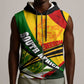 South Africa Freedom Day Mandela Sleeveless Zip Hoodie National Pride Protea Flower - African Pride
