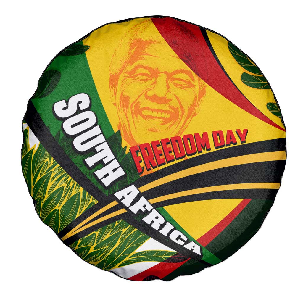 South Africa Freedom Day Mandela Spare Tire Cover National Pride Protea Flower