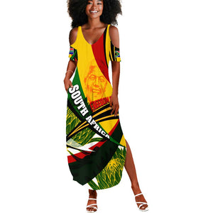 South Africa Freedom Day Mandela Summer Maxi Dress National Pride Protea Flower
