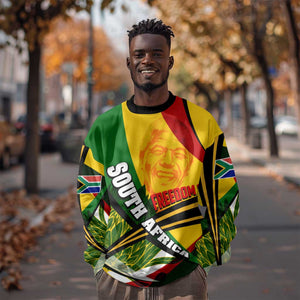 South Africa Freedom Day Mandela Sweatshirt National Pride Protea Flower