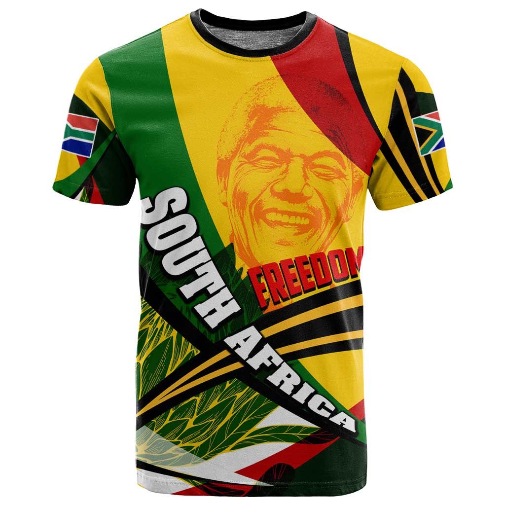 South Africa Freedom Day Mandela T shirt National Pride Protea Flower