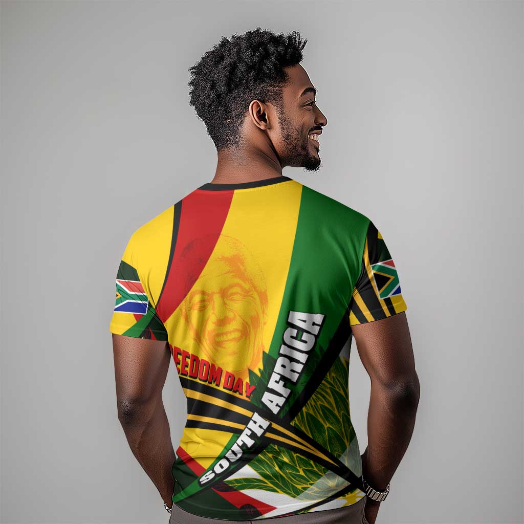 South Africa Freedom Day Mandela T shirt National Pride Protea Flower