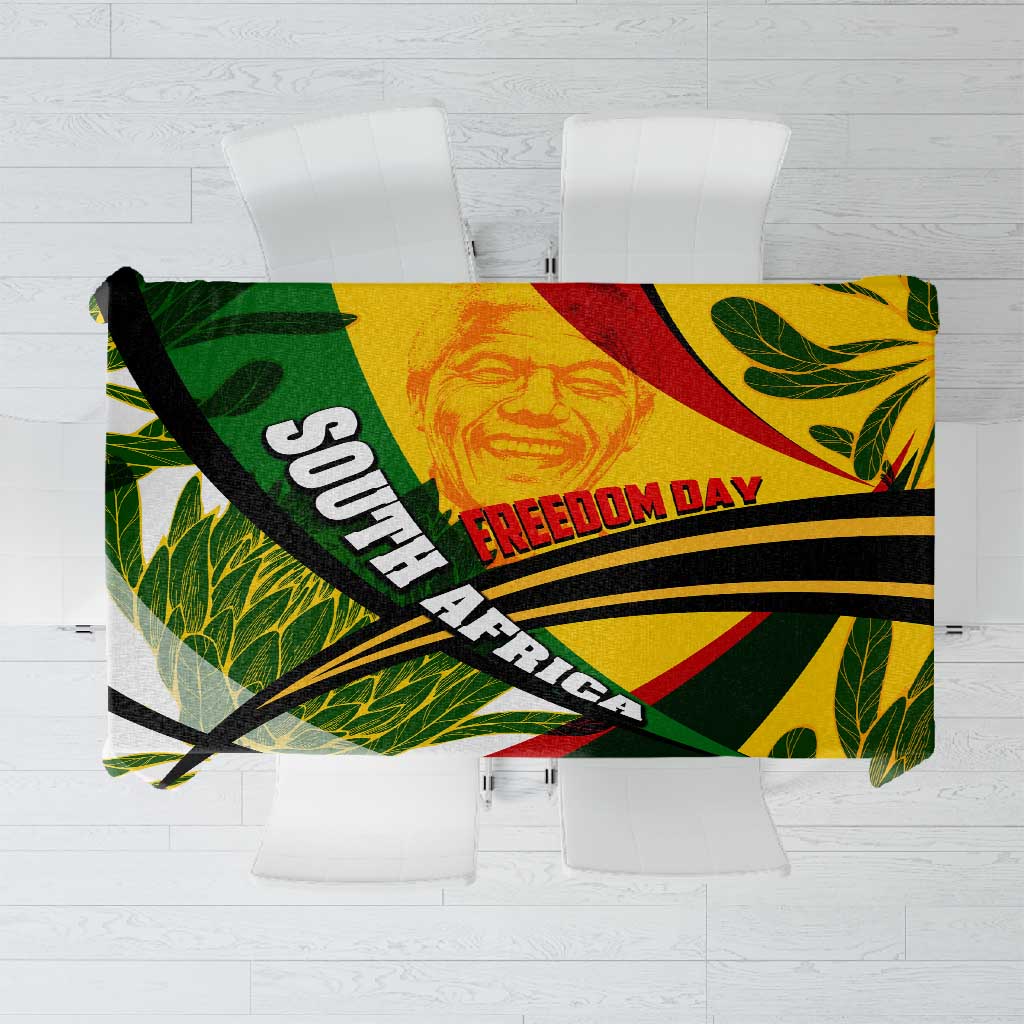 South Africa Freedom Day Mandela Tablecloth National Pride Protea Flower