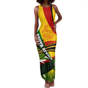 South Africa Freedom Day Mandela Tank Maxi Dress National Pride Protea Flower