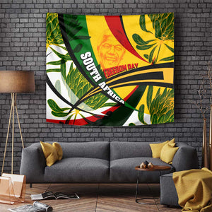 South Africa Freedom Day Mandela Tapestry National Pride Protea Flower