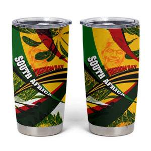 South Africa Freedom Day Mandela Tumbler Cup National Pride Protea Flower