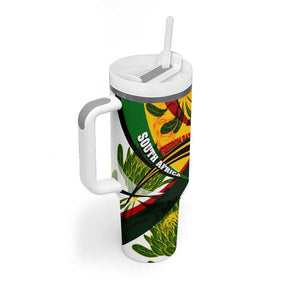 South Africa Freedom Day Mandela Tumbler With Handle National Pride Protea Flower