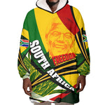 South Africa Freedom Day Mandela Wearable Blanket Hoodie National Pride Protea Flower