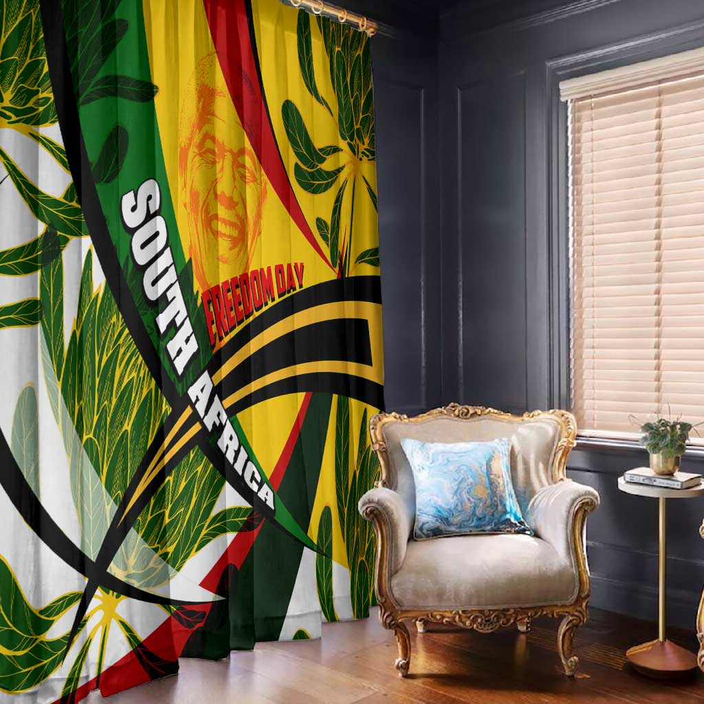 South Africa Freedom Day Mandela Window Curtain National Pride Protea Flower