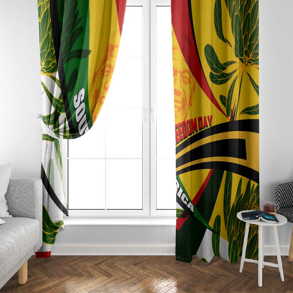 South Africa Freedom Day Mandela Window Curtain National Pride Protea Flower