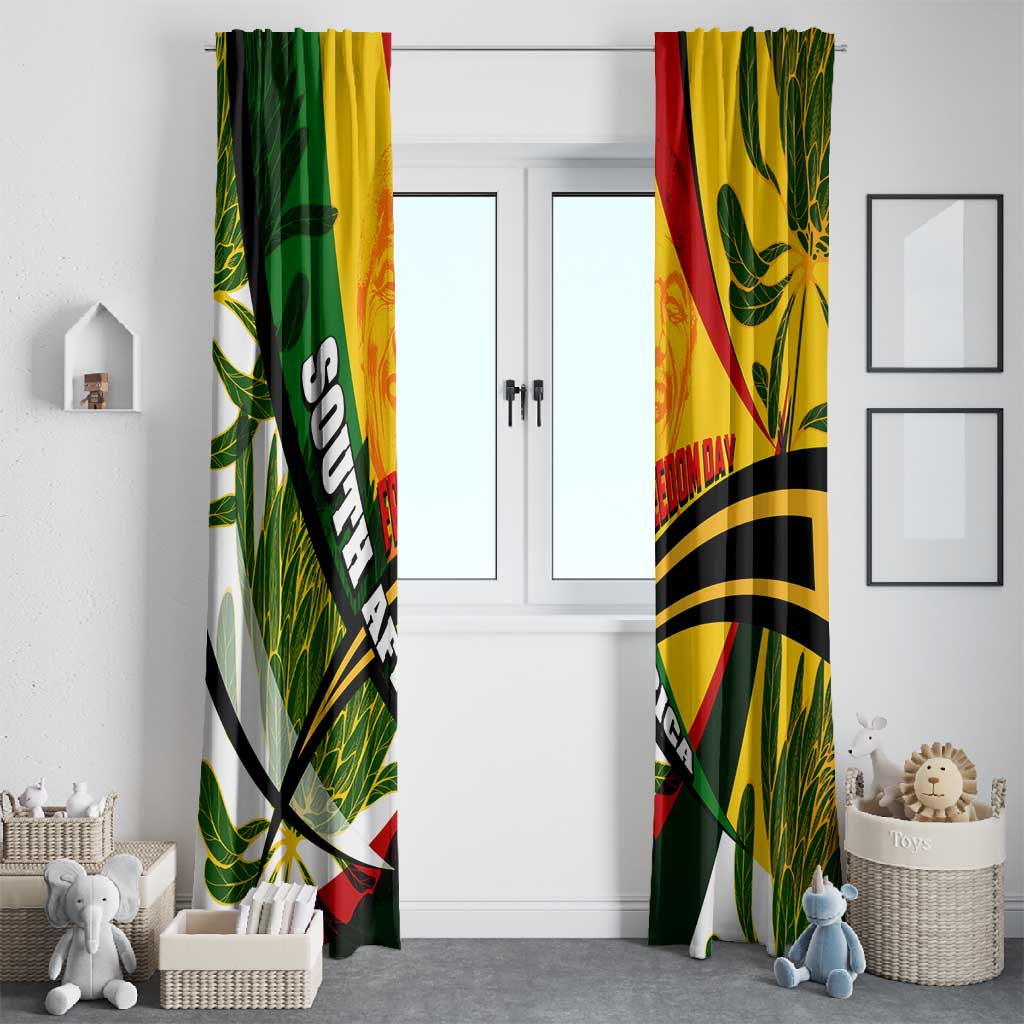South Africa Freedom Day Mandela Window Curtain National Pride Protea Flower