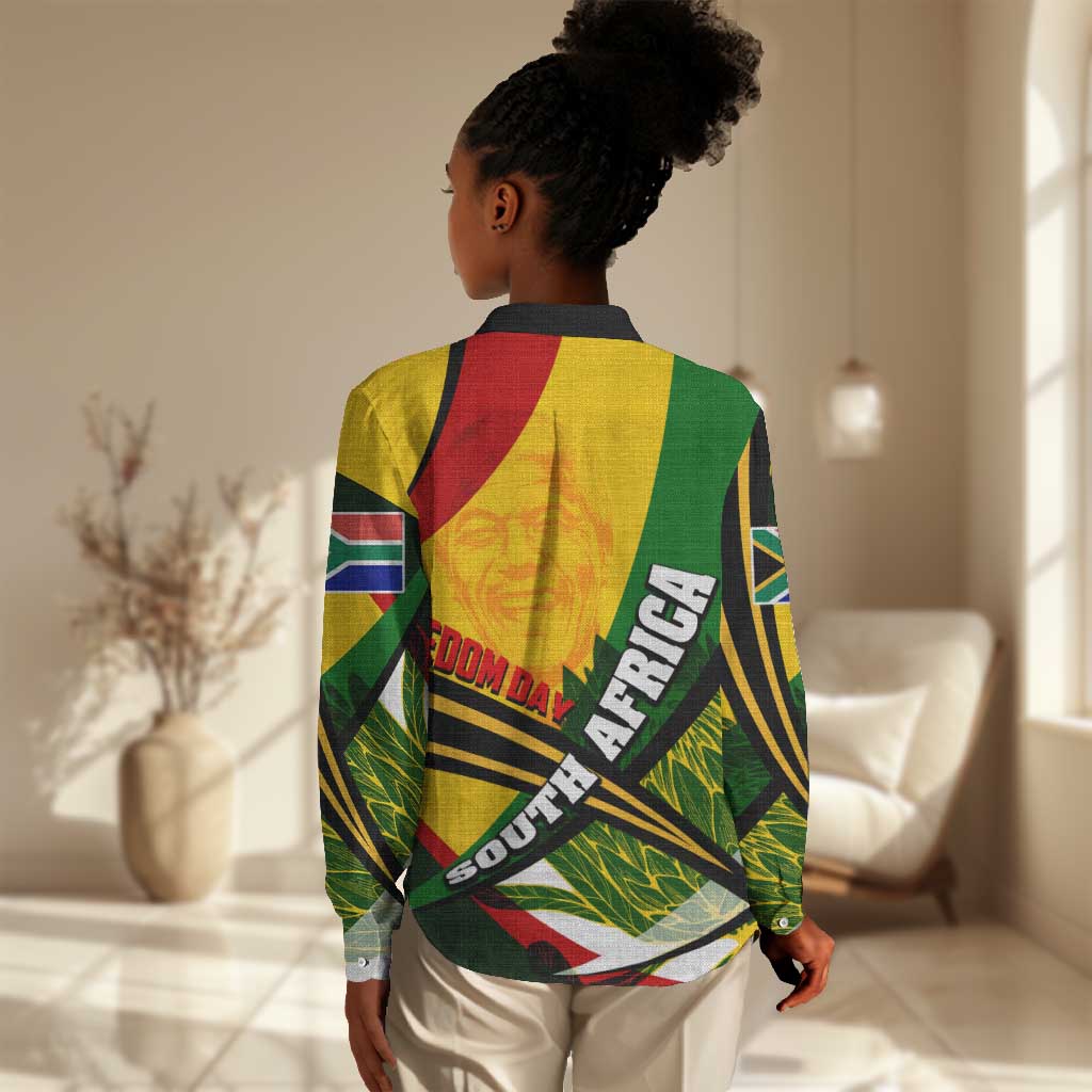 South Africa Freedom Day Mandela Women Casual Shirt National Pride Protea Flower