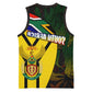 Coat Of Arms South Africa Basketball Jersey Protea Unity Heritage - African Pride
